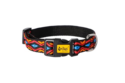Dingo Hundehalsband Verstellbarer Winnetou 2,5 x 55 cm (31-49 cm) modisches Hundehalsband mit Schnalle Schwarz 13235 von Dingo Waldemar Rutkowski