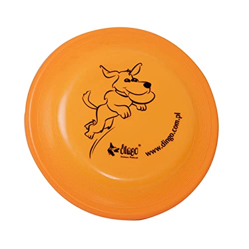 Dingo Hundespielzeug Disc Frisbee Hundetraining Leicht Maße:ø 23,5 cm Orange Dog Frisbee Wasser Spielzeug für mittel und große Hunde 17488 von Dingo Waldemar Rutkowski