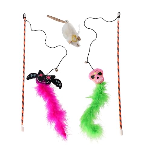 Dingo Katzenspielzeug Set 2 Wände mit gefiederten schwanzlosen Monstern und 1 Katzenspielzeug Angelo Maus mit Katzenminze 3 Spielzeuge mit Glocken (Z30036) Dingo Katzenspielzeug Set 2 Wände mit gefiederten schwanzlosen Monstern und 1 Katzenspielzeug Angelo Maus mit Katzenminze 3 Spielzeuge mit Glocken (Z30036) von Dingo Waldemar Rutkowski