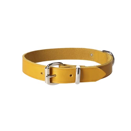 Dingo Lederhalsband Natural Eleganz Premium Hundehalsband Naturleder Handgefertigt Verchromte Schnalle Langlebigkeit 2,5x60 cm Curry 11098 Dingo Lederhalsband Natural Eleganz Premium Hundehalsband Naturleder Handgefertigt Verchromte Schnalle Langlebigkeit 2,5x60 cm Curry 11098 von Dingo Waldemar Rutkowski