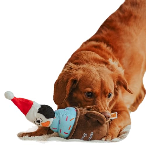 Dingo Plüsch Hundespielzeug Pinguin Emil 30 cm Geschenk für einen Hund Weihnachten Spielzeug mit einem Quietscher Spiel mit Hund 17471 von Dingo Waldemar Rutkowski