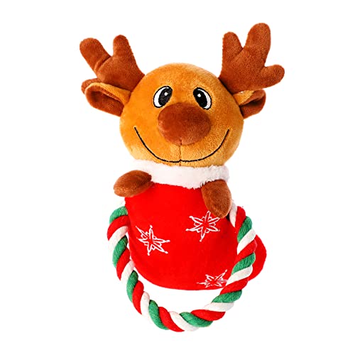 Dingo Plüsch Hundespielzeug Reintier Bjorn 20 cm mit einem Seil, Geschenk für einen Hund Weihnachten Spielzeug mit einem Quietscher 17397 Dingo Plüsch Hundespielzeug Reintier Bjorn 20 cm mit einem Seil, Geschenk für einen Hund Weihnachten Spielzeug mit einem Quietscher 17397 von Dingo Waldemar Rutkowski
