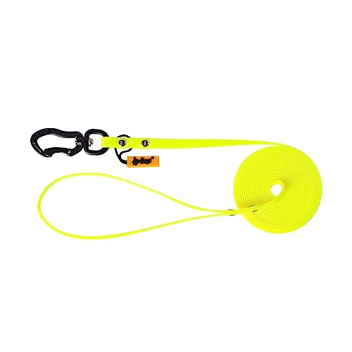 Dingo Trainingsleine für Hunde Hundespaziergang Gehorsamstraining Fährtentraining Karabinerhaken universaler äußerst vielseitiger praktisch Breite 1,6 cm Länge 5 m mit Griff Gelb 10170 Dingo Trainingsleine für Hunde Hundespaziergang Gehorsamstraining Fährtentraining Karabinerhaken universaler äußerst vielseitiger praktisch Breite 1,6 cm Länge 5 m mit Griff Gelb 10170 von Dingo Waldemar Rutkowski