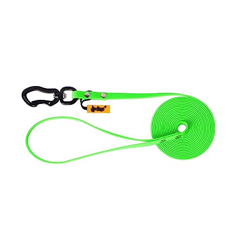 Dingo Trainingsleine für Hunde Wabenförmige Strukture Hundespaziergang Gehorsamstraining Fährtentraining Karabinerhaken universaler Breite 1,0 cm Länge 5 m mit Griff Grün 10163 Dingo Trainingsleine für Hunde Wabenförmige Strukture Hundespaziergang Gehorsamstraining Fährtentraining Karabinerhaken universaler Breite 1,0 cm Länge 5 m mit Griff Grün 10163 von Dingo Waldemar Rutkowski
