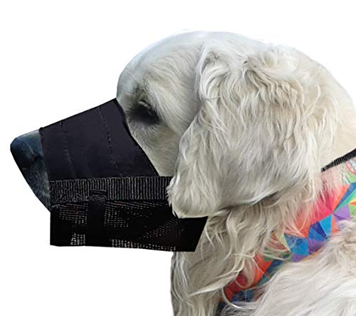 Dingo Weiches Nylon Maulkorb mit atmungsaktivem Netz Schnauzer Groß Doberman Hündin Retriver Hündin Staffordshire Terier Hündin Verstellbarer Halsgurt Schwarz 16775-2 Dingo Weiches Nylon Maulkorb mit atmungsaktivem Netz Schnauzer Groß Doberman Hündin Retriver Hündin Staffordshire Terier Hündin Verstellbarer Halsgurt Schwarz 16775-2 von Dingo Waldemar Rutkowski