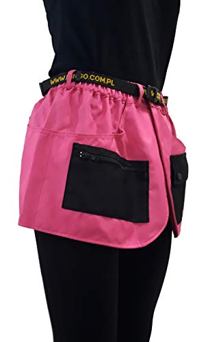 Dingo Trainingsgürtel, Sport, Agility, Apportieren, Gehorsam, Leinenführung, Nasenarbeit, Verhaltenstraining, Trainer Gürtel mit vielen Taschen Rosa Große L 16458-2 von Dingo Waldemar Rutkowski