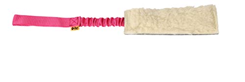 Dingo Beißwülste Wolle mit Griff Bungee Pink 20 cm x 6 cm Agility Apporte Spiel Training Hundespielzeug 15598 von Dingo Waldemar Rutkowski