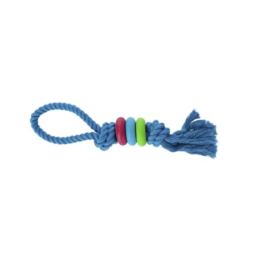 Dingo Hundespielzeug 30079, Blau, Baumwolle, Gummi von Dingo