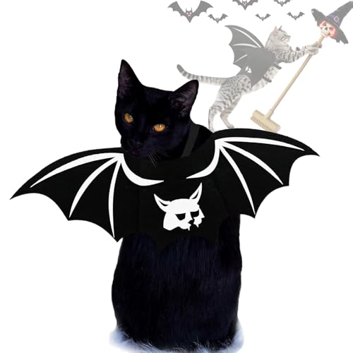 Dinhala Haustier Katze Fledermaus Flügel Halloween Kostüm Geeignet für Katzen Welpen Halloween Party Cosplay Fledermaus Flügel Dekoration Zubehör Dinhala Haustier Katze Fledermaus Flügel Halloween Kostüm Geeignet für Katzen Welpen Halloween Party Cosplay Fledermaus Flügel Dekoration Zubehör von Dinhala