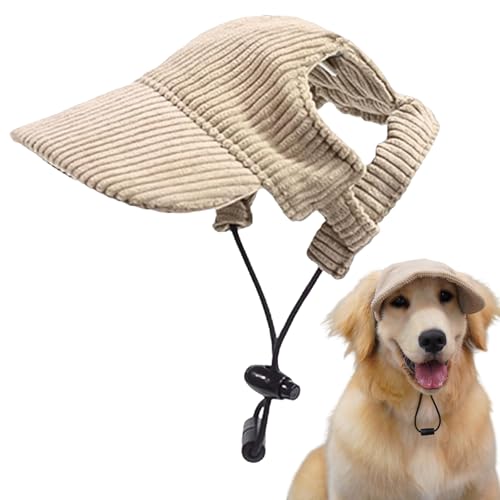 Hunde-Baseballkappe mit Visier, verstellbare Sonnenhaube für Hunde und Katzen, mit Ohrlöchern, UV-Schutz, Haustiermütze für Spaziergänge im Freien Hunde-Baseballkappe mit Visier, verstellbare Sonnenhaube für Hunde und Katzen, mit Ohrlöchern, UV-Schutz, Haustiermütze für Spaziergänge im Freien von Dinhala