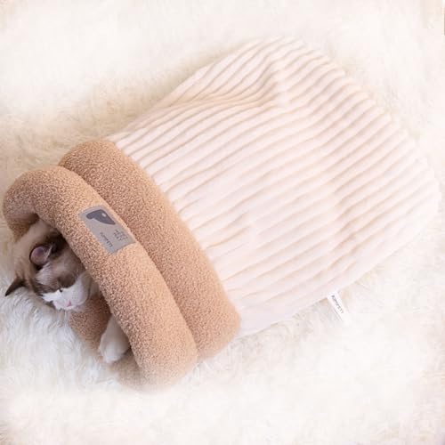 Selbstwärmendes Haustier-Katzenhöhlenbett, schlafendes Katzennest, Katzenversteck Kuschelhöhle für kaltes Wetter, Innenschlafsack für kleine Haustiere, Kaninchen Selbstwärmendes Haustier-Katzenhöhlenbett, schlafendes Katzennest, Katzenversteck Kuschelhöhle für kaltes Wetter, Innenschlafsack für kleine Haustiere, Kaninchen von Dinhala
