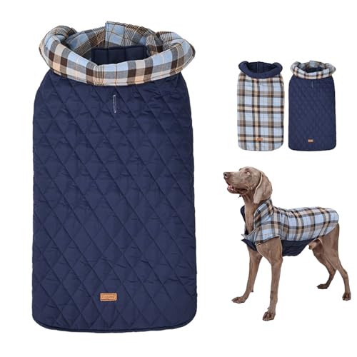 Warmer Hundemantel, kältebeständig, wendbar, zweiseitig, winddicht, geeignet für mittelgroße und große Hunde Warmer Hundemantel, kältebeständig, wendbar, zweiseitig, winddicht, geeignet für mittelgroße und große Hunde von Dinhala