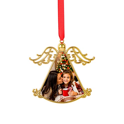 Dinikally Benutzerdefinierte Weihnachtsbaum Ornament Personalisierte Foto Hängen FÜR Baum Mit Roter Schleife Weihnachtsdekoration (sty1) von Dinikally
