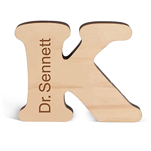 Dinikally Individueller Name Dekorative Holzbuchstaben Personalisiert 26 Buchstaben Holz Alphabet Home Desk Décor (sty1) von Dinikally