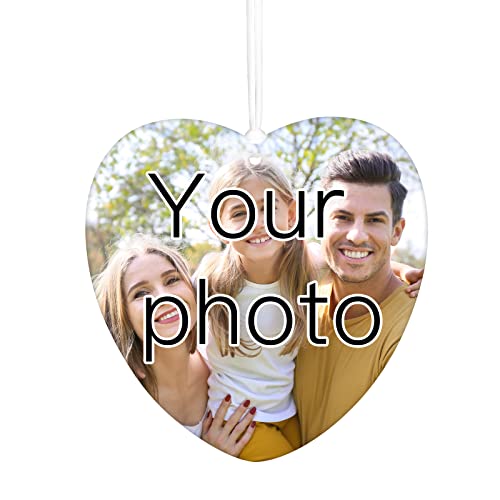 Dinikally Personalisierter Foto-Rückspiegel, Zum Aufhängen, Auto-Lufterfrischer, Geschenk Für Mann, Ehemann, Sohn, Vater von Dinikally