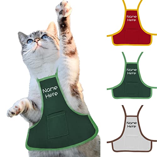 Personalisierte Benutzerdefinierte Kleine Hunde Katzen Haustier Schürze Speichel Handtuch Kleidung mit Namen von Dinikally