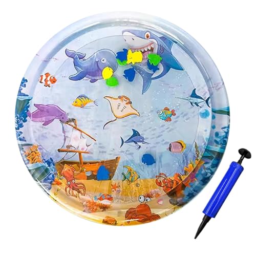 Dioeazh Katze Wassersensor-Spielmatte, Dickes PVC-Auslaufsichere Wasserspielmatte Für Katzen Im Haus, Sensorische Haustier Aufblasbare Wassersensormatte, Kühles Und Bequemes Gefühl Für Haustiere von Dioeazh