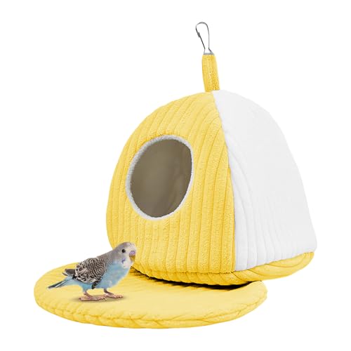 Dioeazh Winterwarmes Vogelnest, 9.8 Zoll Verdicktes Hängendes Plüsch Vogelhaus Mit Warmer Matte, Für Papageiens, Aras, Nymphensittiche, Sittiche, Graupapageien, Unzertrennliche, Kleine Dioeazh Winterwarmes Vogelnest, 9.8 Zoll Verdicktes Hängendes Plüsch Vogelhaus Mit Warmer Matte, Für Papageiens, Aras, Nymphensittiche, Sittiche, Graupapageien, Unzertrennliche, Kleine von Dioeazh