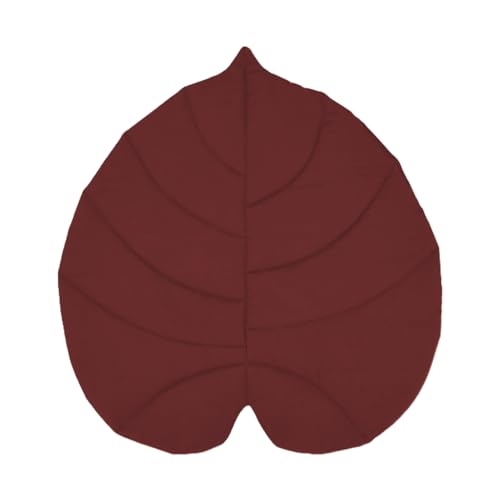 Haustier Bodenmatte, Wasserdichte Haustiermatte, 3D-Hundedecke In Blattform, Doppelseitig Isolierende Katzenunterlage Für Camping, Balkon, Hof, Wohnung, Reise, Wohnzimmer, Auto, Schlafzimmer, 70x65cm von Dioeazh