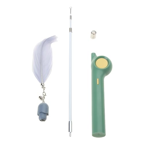 Diogeynu Interaktives Katzenspielzeug Federstab Teaser Spielzeug mit Licht 25-63 cm lang einziehbar für Katzen Diogeynu Interaktives Katzenspielzeug Federstab Teaser Spielzeug mit Licht 25-63 cm lang einziehbar für Katzen von Diogeynu