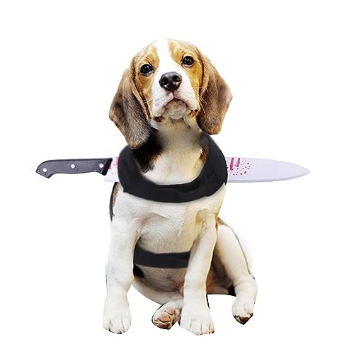 Lustiges Blutfleckenkostüm für Hunde, Halloween, Urlaubszubehör, Foto-Requisiten, geeignet für Katzen und Hunde, Halloween, Haustierkostüme, Katzen von Diogeynu
