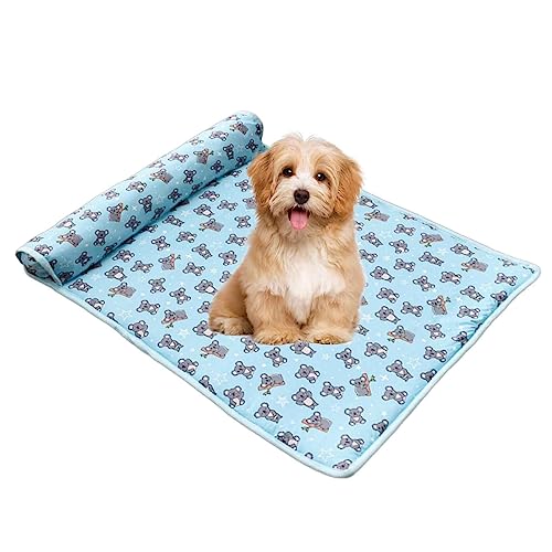 Cool Pet Pad, Cool Dog Cooling Mat Pet Ice Silk Sleep Mat Pad with Pillow Reusable Dog Bed Cooling Pad for Dog, Pet Cooling Cushion for Home Cool Pet Pad, Cool Dog Cooling Mat Pet Ice Silk Sleep Mat Pad with Pillow Reusable Dog Bed Cooling Pad for Dog, Pet Cooling Cushion for Home von Dirfuny