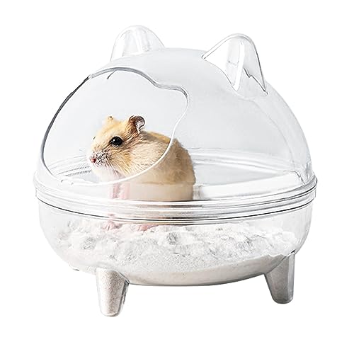 Dirfuny Chinchilla-Bad – Chinchilla-Badehaus, goldener Bär, Badezimmer, auslaufsicher, vollständig transparentes Sichtfeld, abnehmbar, für andere Kleintiere, Zwerghamster, Rennmäuse Dirfuny Chinchilla-Bad – Chinchilla-Badehaus, goldener Bär, Badezimmer, auslaufsicher, vollständig transparentes Sichtfeld, abnehmbar, für andere Kleintiere, Zwerghamster, Rennmäuse von Dirfuny