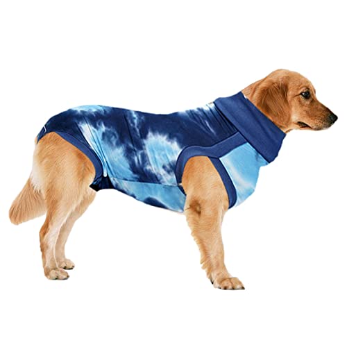 Dirfuny Erholungsanzug für Hunde, postoperativer Overall für Hündinnen, E-Halsband, Alternative, Anti-Licking Pet chirurgische Heilung, Snuggly Suit, weicher Stoff Onesie von Dirfuny