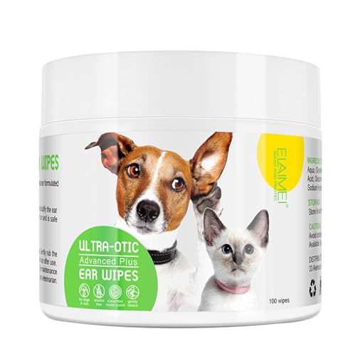 Dirfuny Ohrenreinigungstücher für Hunde, sichere und effektive Pads zur Reinigung von Zähnen, Augen und Ohren, Ohrenreinigungspads gegen Juckreiz, 100 Stück Dirfuny Ohrenreinigungstücher für Hunde, sichere und effektive Pads zur Reinigung von Zähnen, Augen und Ohren, Ohrenreinigungspads gegen Juckreiz, 100 Stück von Dirfuny
