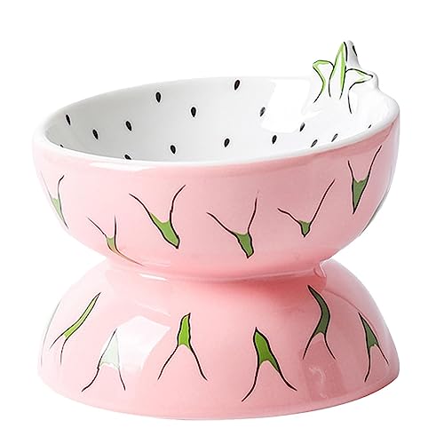 Kippbare Futternäpfe für Katzen, Keramik, schräg, Katzenfutter oder Wasser, Haustierbedarf, Haustierbedarf, mit Obst-Design, schräg, ergonomisch, Rückflussverhinderung, geräuscharm, rutschfest, Kippbare Futternäpfe für Katzen, Keramik, schräg, Katzenfutter oder Wasser, Haustierbedarf, Haustierbedarf, mit Obst-Design, schräg, ergonomisch, Rückflussverhinderung, geräuscharm, rutschfest, von Dirfuny
