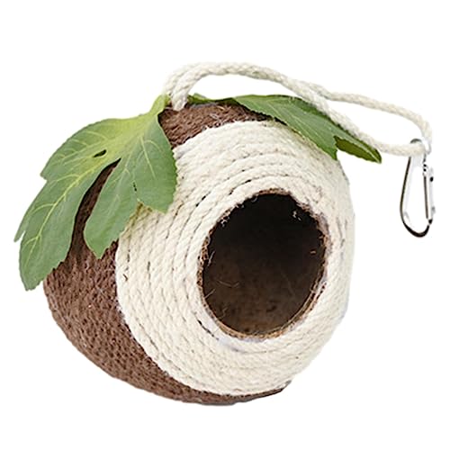 Muschel Vogelnest Haus – Vogelhaus Hütte | Natur Muschel Vogelhaus Hütte Handgewebt Vogelnest für Papageien Schwalbe Satzen Spatz Muschel Vogelnest Haus – Vogelhaus Hütte | Natur Muschel Vogelhaus Hütte Handgewebt Vogelnest für Papageien Schwalbe Satzen Spatz von Dirfuny