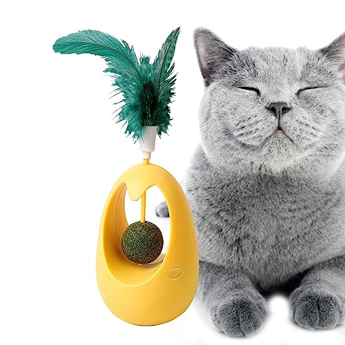 Tumblers Cat Teaser Stick – Interaktives Katzenstab-Spielzeug | Feder Katzenminze Zahnreinigung für Kätzchen Reisen Zuhause Tumblers Cat Teaser Stick – Interaktives Katzenstab-Spielzeug | Feder Katzenminze Zahnreinigung für Kätzchen Reisen Zuhause von Dirfuny