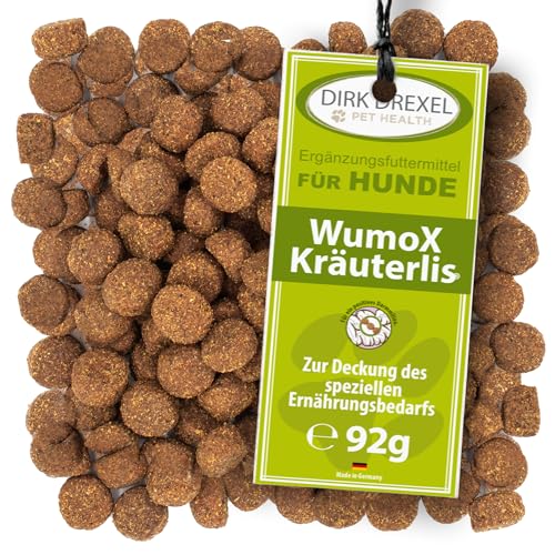 Dirk Drexel WumoX Kräuterlis für Hunde | Leckerlis mit Kräuterextrakten | natürliche Ernährung zur Stärkung des Darmmilieus | mit echtem Wermut | natürliche Alternative von Dirk Drexel