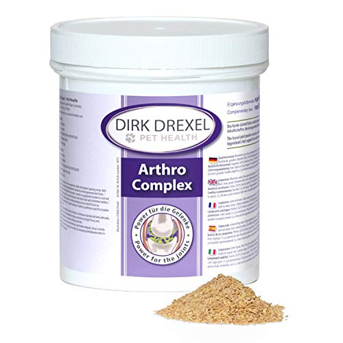Dirk Drexel Arthro Complex Karde Gelenkpulver für Hunde & Katzen | nach Arthrose Arthritis Borreliose/Zeckenbiss | natürliche Ernährung bei Gelenkproblemen | Glucosamin | Grünlippmuschel (400, Gramm) von Dirk Drexel