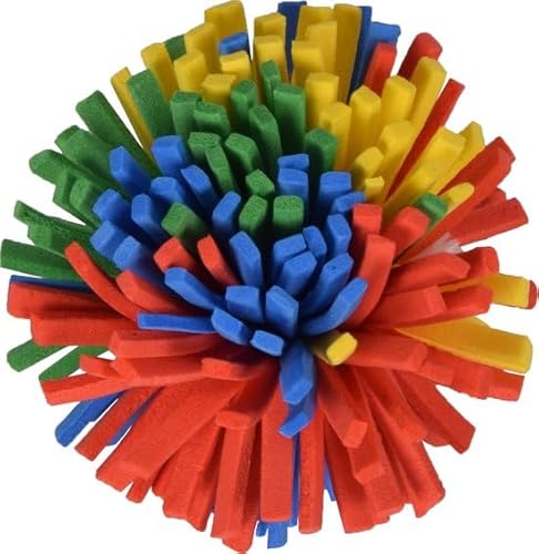 Katzenspielzeug Ball, Pompomballs Weich für Katzen, Gummi und Schaum Spielbälle, Gelb, Blau, Grün, Rot - 3 cm von Discountershop