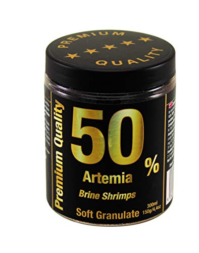 Premium Fischfutter Aquarium mit 50% Artemia [FÜR WACHSTUM & FARBENPRACHT] - sehr gut verträgliches Softgranulat [300ml] - Aquarienfischfutter, Kampffisch Futter, Garnelenfutter von Discusfood