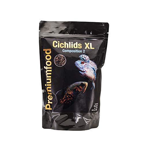 Cichlids XL Premium Granulat Composition 2, 500g Hauptfutter für Cichliden und andere große Fischarten mit Schwerpunkt auf einen ausgewogenen Proteingehalt von Discusfood
