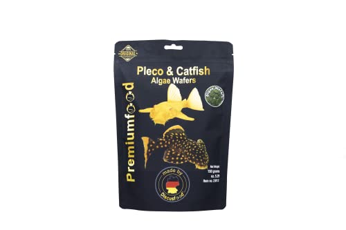 Pleco & Catfish Algae Wafers, 150g, Wels-Futter, Hauptfutter Futtertabletten für Welse, herbivor, geeignet für alle pflanzenfressenden Zierfische von Discusfood