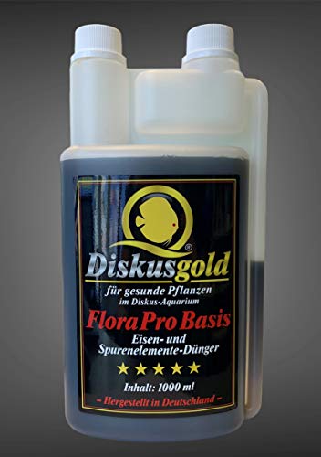 Diskusgold FloraPro Basis: 1.000ml Basisdünger Volldünger für grandiosen Pflanzenwuchs - Dünger - Pflanzendünger - Diskus von Diskusgold