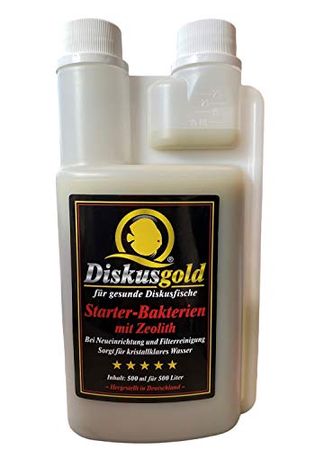 Diskusgold Starterbakterien mit Zeolith 500 ml - Diskus Bakterien Aquarium Wasser Starter von Diskusgold