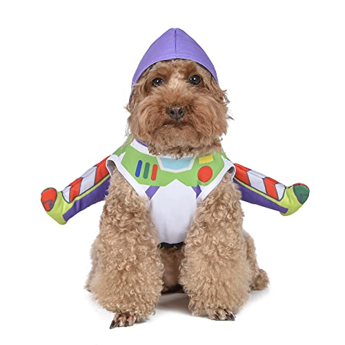 Disney for Pets Halloween Toy Story Buzz Lightyear Kostüm – extra klein – | X-Small Halloween-Kostüme für Hunde, offiziell Lizenziertes Disney-Hunde-Halloween-Kostüm, Mehrfarbig von Disney for Pets