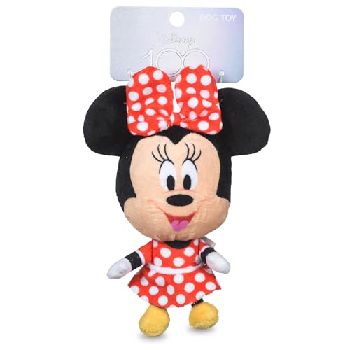Disney for Pets Minnie Mouse Hundespielzeug aus Plüsch, quietschend, 15,2 cm, Disney-Hundespielzeug, Quietschspielzeug für Hunde, inspiriert von Minnie Maus, Disney Mickey und Freunden von Disney for Pets