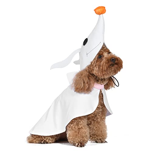 Disney for Pets Halloween Nightmare Before Christmas Zero Kostüm für Hunde - Medium - | Halloween-Kostüme für Hunde, offiziell Lizenziertes Disney Hund Halloween Kostüm, Weiß (FF21825) von Disney for Pets