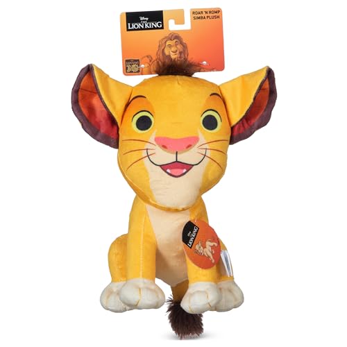 Disney for Pets Der König der Löwen Simba Plüsch Hundespielzeug - Quietsch- & Knistergeräusch - Niedliches Hundespielzeug für Disney-Fans, 22,9 cm von Disney