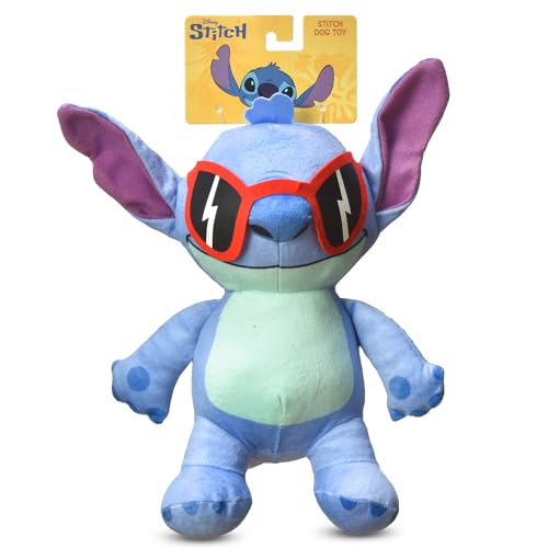 Disney for Pets Lilo and Stitch 20,3 cm Verstecktes Seil Plüsch Quietscher Hundespielzeug Quietschendes Haustier Plüsch Zerrseile für Hunde, Niedliches Hundespielzeug für Disney Fans von Disney