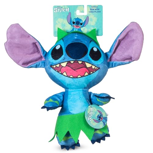 Disney for Pets Lilo and Stitch Bow Wow Luau Plüsch Hundespielzeug - Quietsch- & Knistergeräusch - Niedliches Hundespielzeug für Disney-Fans, 22,9 cm Disney for Pets Lilo and Stitch Bow Wow Luau Plüsch Hundespielzeug - Quietsch- & Knistergeräusch - Niedliches Hundespielzeug für Disney-Fans, 22,9 cm von Disney