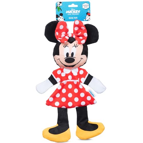 Disney for Pets Minnie Mouse Hundespielzeug aus Plüsch, quietschend mit flachem Knister-Körper, 34,3 cm, Disney-Hundespielzeug, Quietschspielzeug für Hunde, inspiriert von Minnie Maus, Disney Mickey Disney for Pets Minnie Mouse Hundespielzeug aus Plüsch, quietschend mit flachem Knister-Körper, 34,3 cm, Disney-Hundespielzeug, Quietschspielzeug für Hunde, inspiriert von Minnie Maus, Disney Mickey von Disney