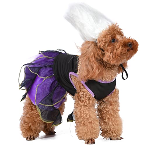 Disney for Pets Villains Ursula FF22976 Halloween-Kostüm für Hunde, offizielles Lizenzprodukt, Lila, Größe S Disney for Pets Villains Ursula FF22976 Halloween-Kostüm für Hunde, offizielles Lizenzprodukt, Lila, Größe S von Disney