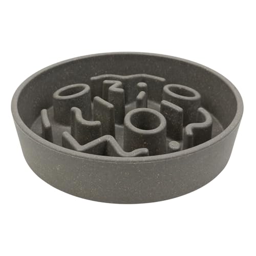 District 70 - Bamboo Dog Slow Feeder - Grey - ø 17 cm von District 70