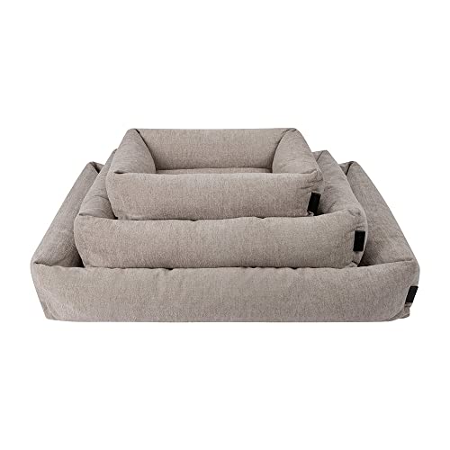 District 70 HUSH - Elegante hondenmand - Zacht en Comfortabel - Donkergrijs of Cream - Maat S/M/L - Kleur: Cream, Maat: Medium - 80 x 60 x 18 cm District 70 HUSH - Elegante hondenmand - Zacht en Comfortabel - Donkergrijs of Cream - Maat S/M/L - Kleur: Cream, Maat: Medium - 80 x 60 x 18 cm von District 70